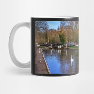 Swans At Greenham Lock Mug